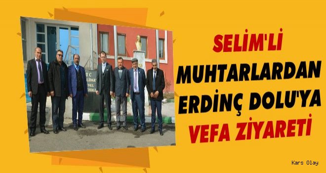 Selim'li Muhtarlar Erdinç Dolu'yu Unutmadı