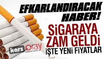 Sigara'ya Zam Geldi! İşte Yeni Fiyatlar