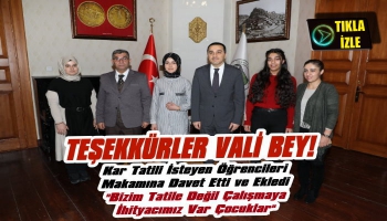 Tatil İsteyen Öğrencileri Vali Öksüz Kırmadı Makamında Kabul Etti