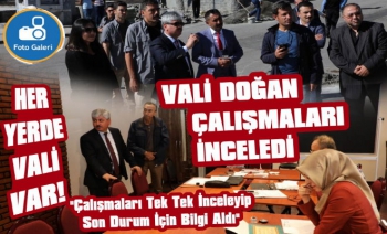 Vali Doğan Yapılan Çalışmaları İnceledi