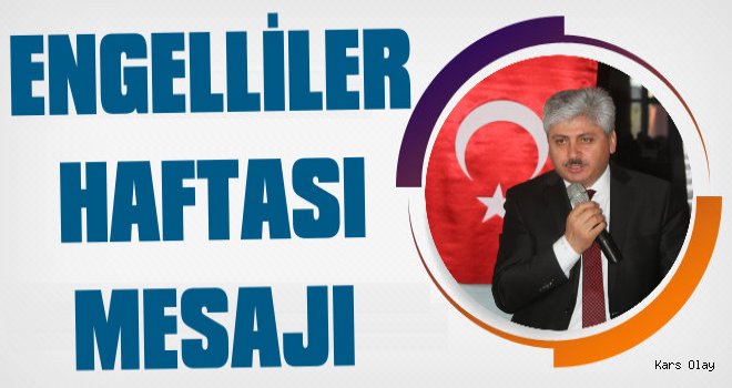 Vali Doğan'dan Engelliler Haftası Mesajı