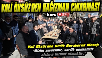 Vali Öksüz'den Kağızman'a Ziyaret