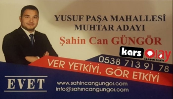 Yusufpaşa Mahallesi Muhtar Adayı Şahin Can Güngör 